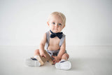 Angel Infant Boys 2342 White Navy Lace Up Saddle Shoe Oxfords - Babychelle.com