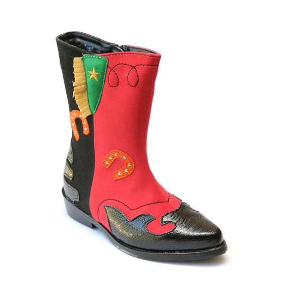 L'Amour Girls Western Horseshoe Fashion Boots