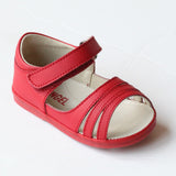 Angel Baby Girls Red Strappy Sandals