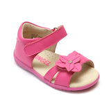 Angel Baby Girls Fuchsia Triangular Flower Sandals - Babychelle.com