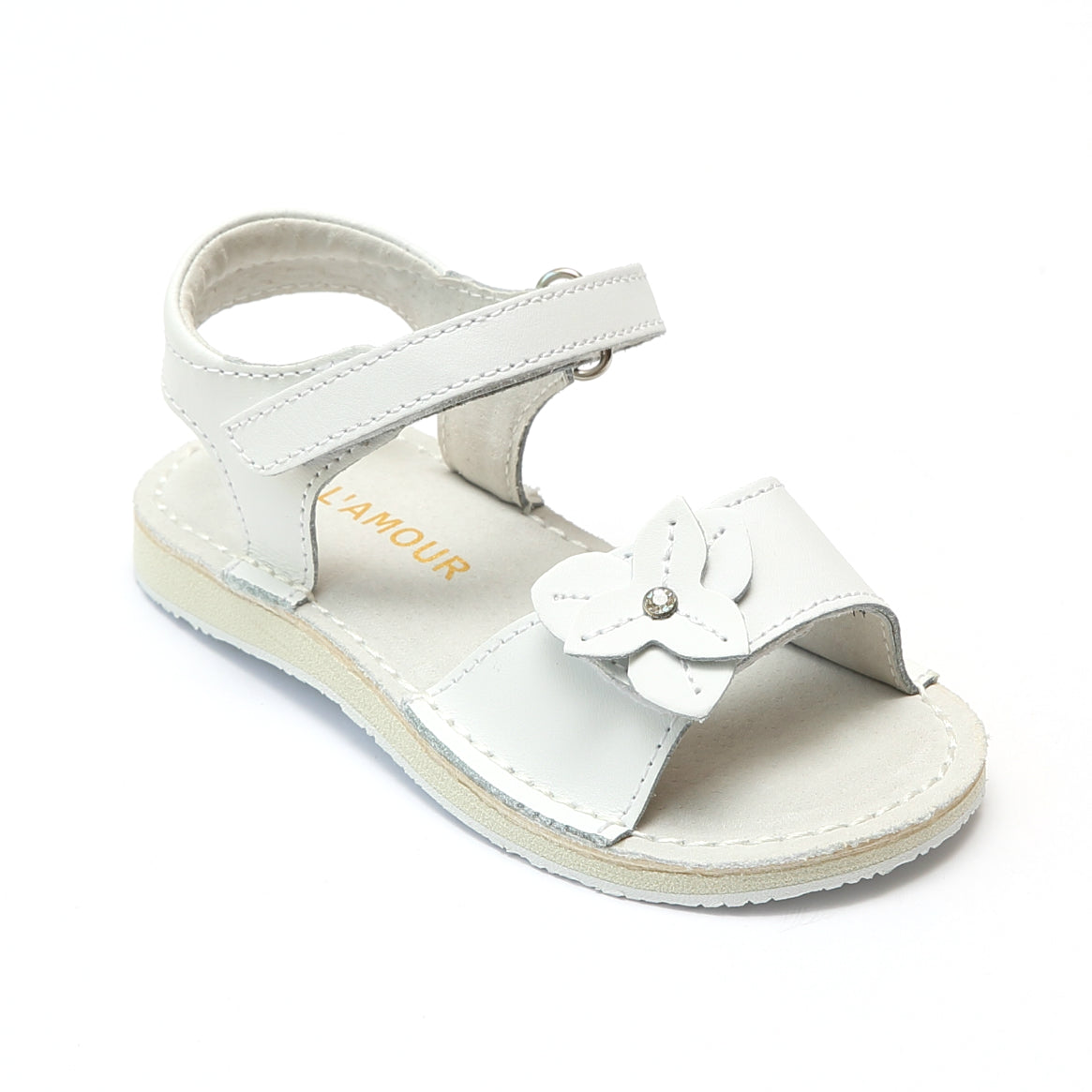 L'Amour Girls Triangular Flower Sandals – Babychelle