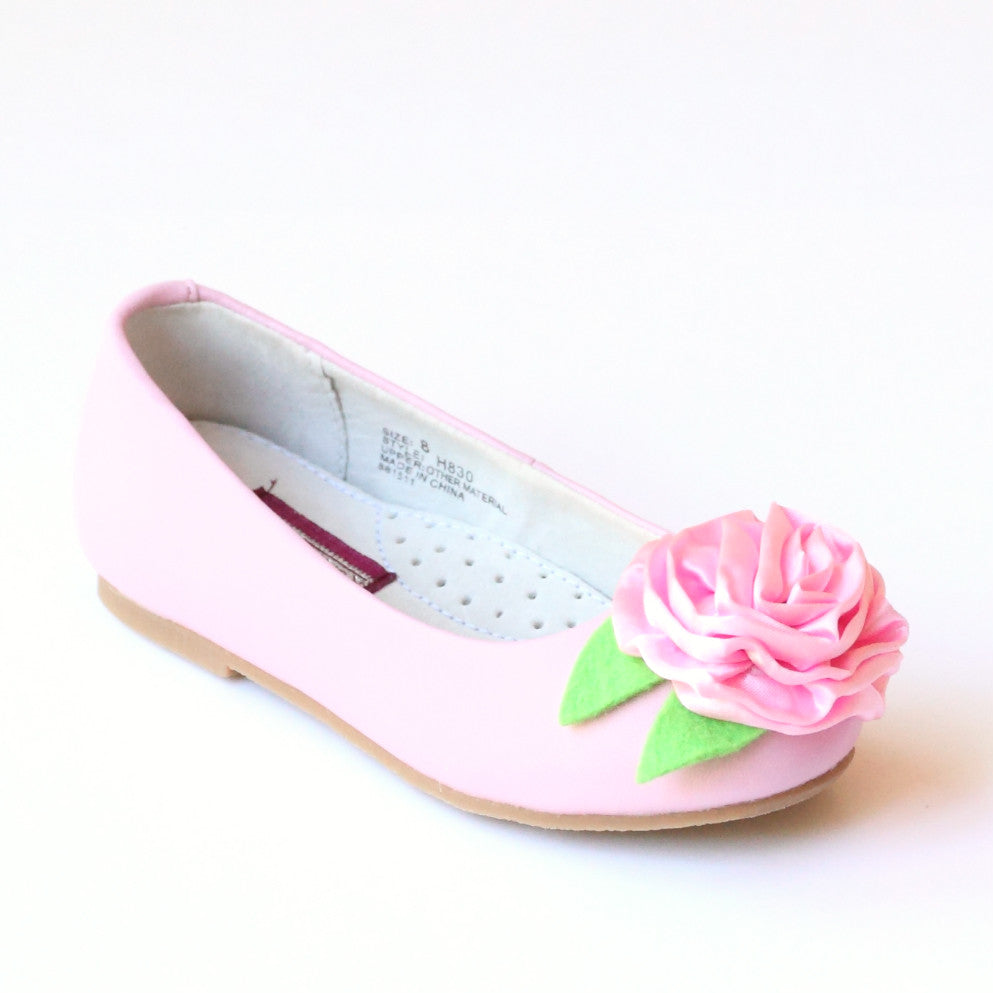 L'Amour Girls Special Occasion Rosette Flats – Babychelle