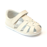 Angel Baby Boys Beige Leather Fisherman Sandals - Babychelle.com