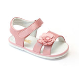Angel Baby Girls Guava Flower Toe Strap Sandals - Babychelle.com