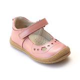L'Amour Girls Rose Perforated Sweet Heart Mary Janes - Babychelle.com