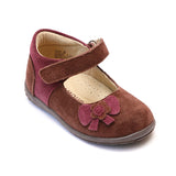 L'Amour Girls Nubuck Brown Fashion Mary Jane - Babychelle.com