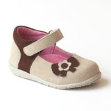 L'Amour Girls Nubuck Cream Fashion Mary Jane