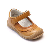 L'Amour Girls Golden Ruffle Mary Janes - Babychelle.com