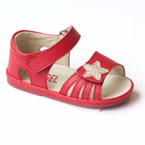 Angel Baby Girls Star Red Sandal