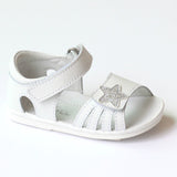 Angel Baby Girls Star White Sandal