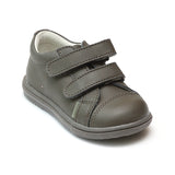 L'Amour Boys Khaki Double Strap Leather Sneaker - Babychelle.com