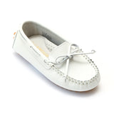 L'Amour Girls Lizard Embossed Leather Moccasins - Babychelle.com