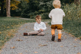 L'Amour Boys Brown Velcro Strap Boots - Babychelle.com