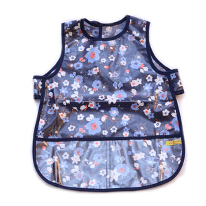 Pluie Pluie Girls Navy Flower Bib - Babychelle.com