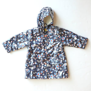 Pluie Pluie Girls RC - Navy Flower Rain Coat