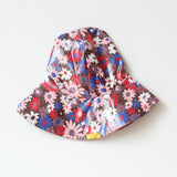 Pluie Pluie Girls RH - BF Brown Flower Rain Hat