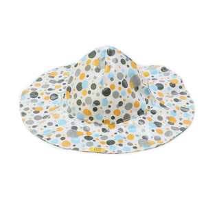 Pluie Pluie Girls Three Tone Multi Dot Rain Hat - Babychelle.com