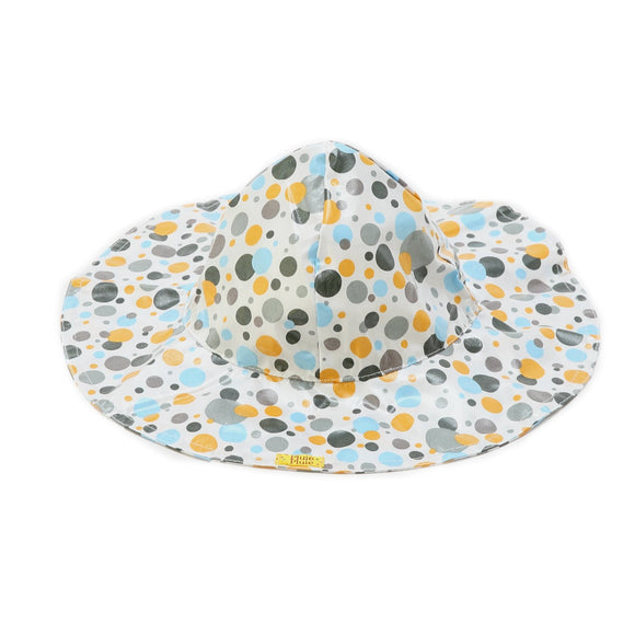 Pluie Pluie Girls Three Tone Multi Dot Rain Hat - Babychelle.com