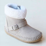 Angel Baby Girls Sand Fleece Lined Ankle Boot