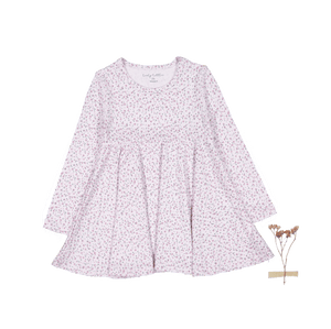 The Printed Long Sleeve Dress - Lilac Bud